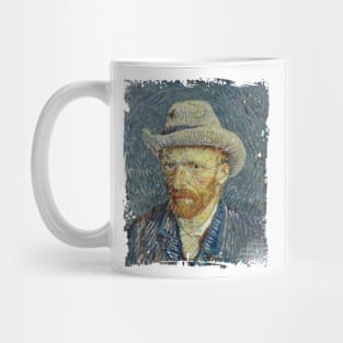 Vincent Van gogh self portrait felt hat Mug